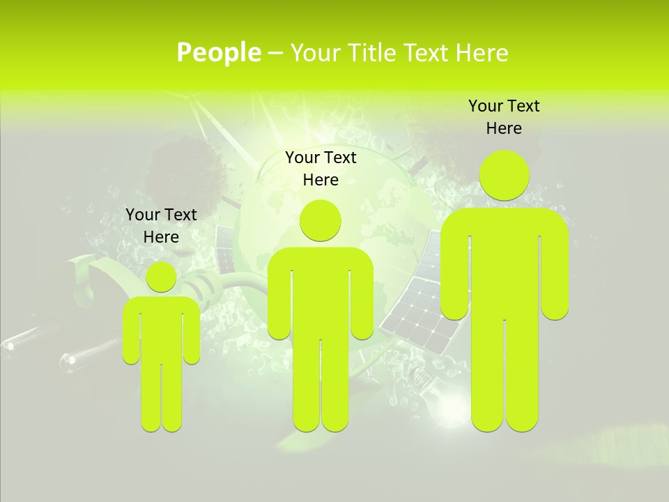 Windmill Produce Photovoltaic PowerPoint Template