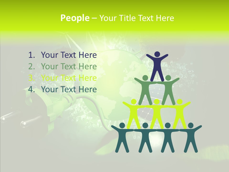 Windmill Produce Photovoltaic PowerPoint Template