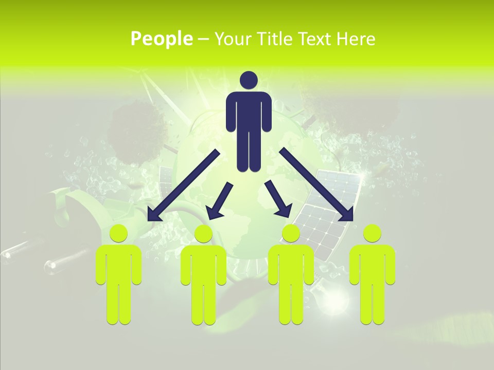 Windmill Produce Photovoltaic PowerPoint Template