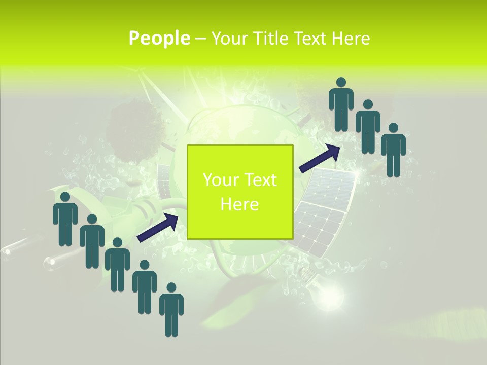 Windmill Produce Photovoltaic PowerPoint Template