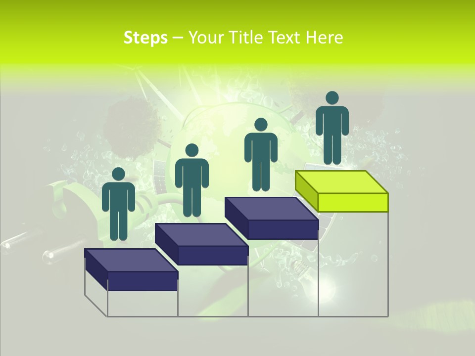 Windmill Produce Photovoltaic PowerPoint Template