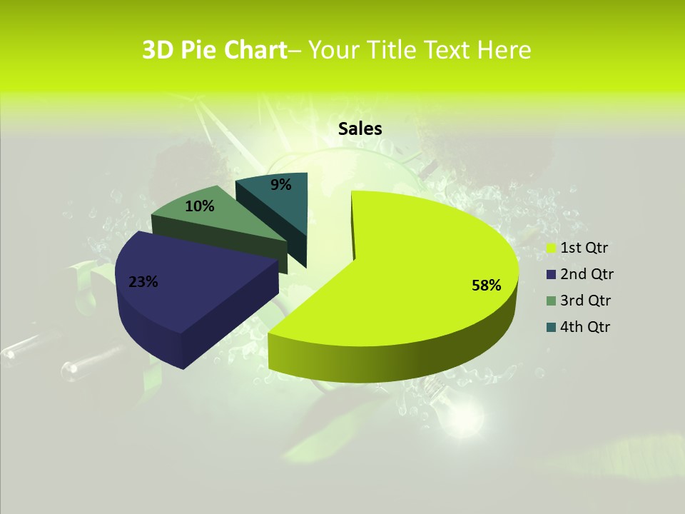 Windmill Produce Photovoltaic PowerPoint Template