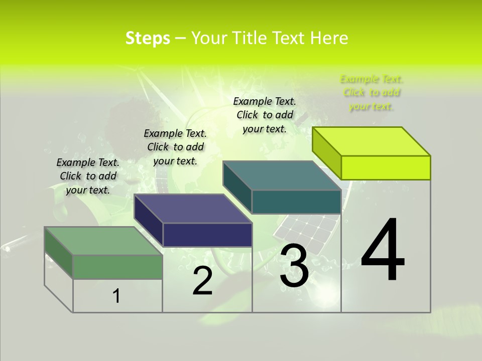 Windmill Produce Photovoltaic PowerPoint Template