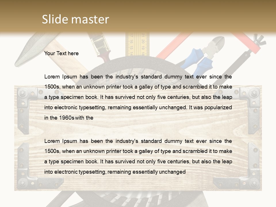 Work Hammer Handle PowerPoint Template
