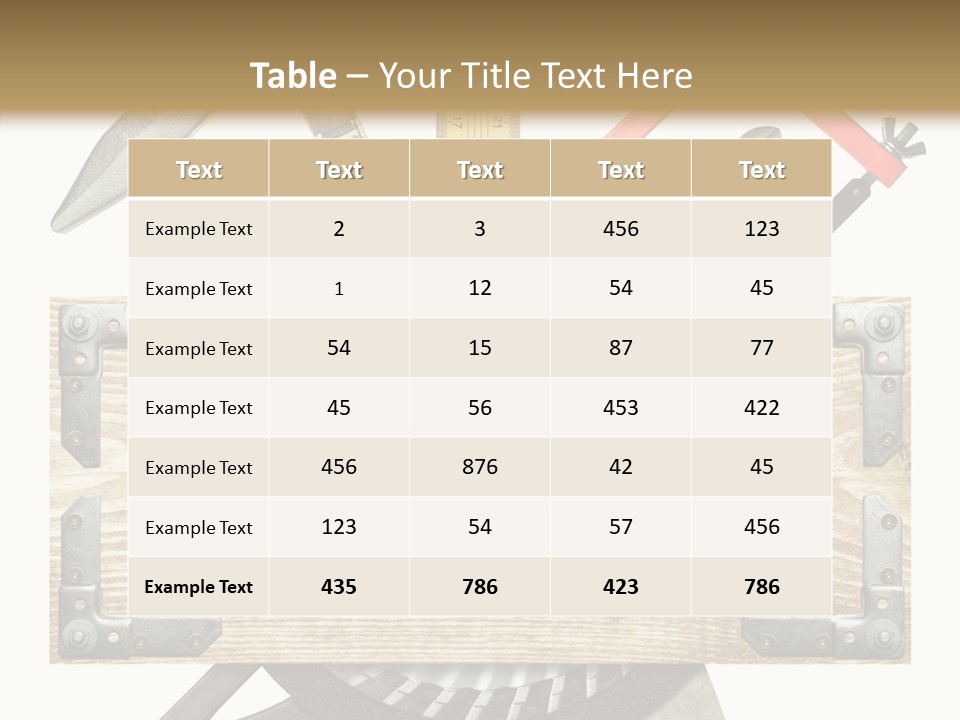 Work Hammer Handle PowerPoint Template