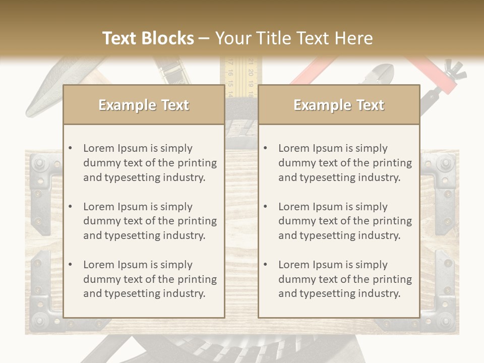 Work Hammer Handle PowerPoint Template