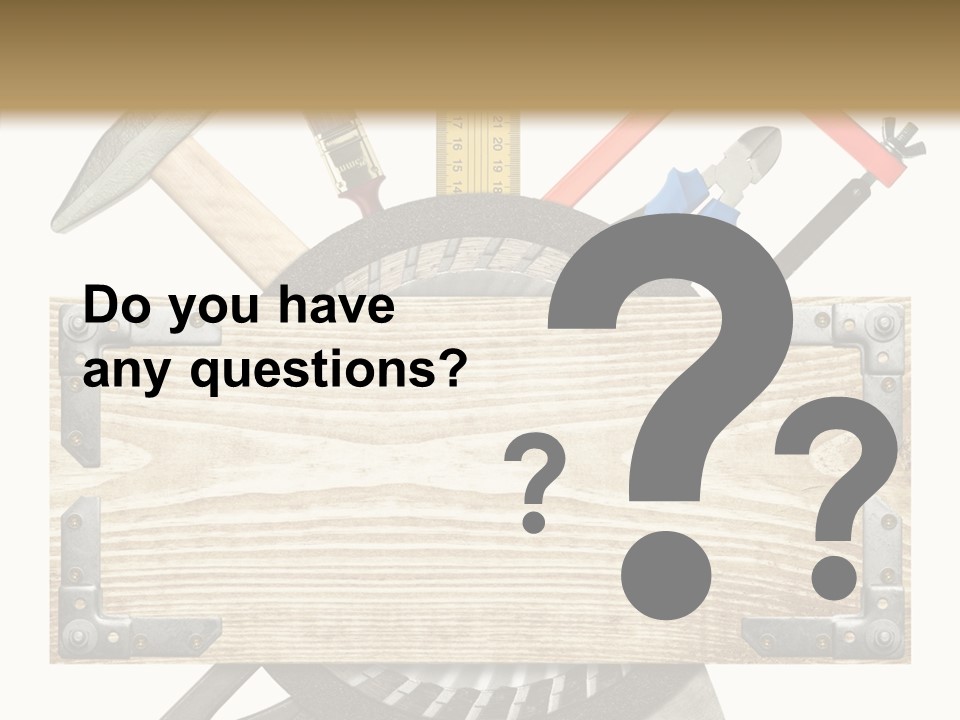 Work Hammer Handle PowerPoint Template