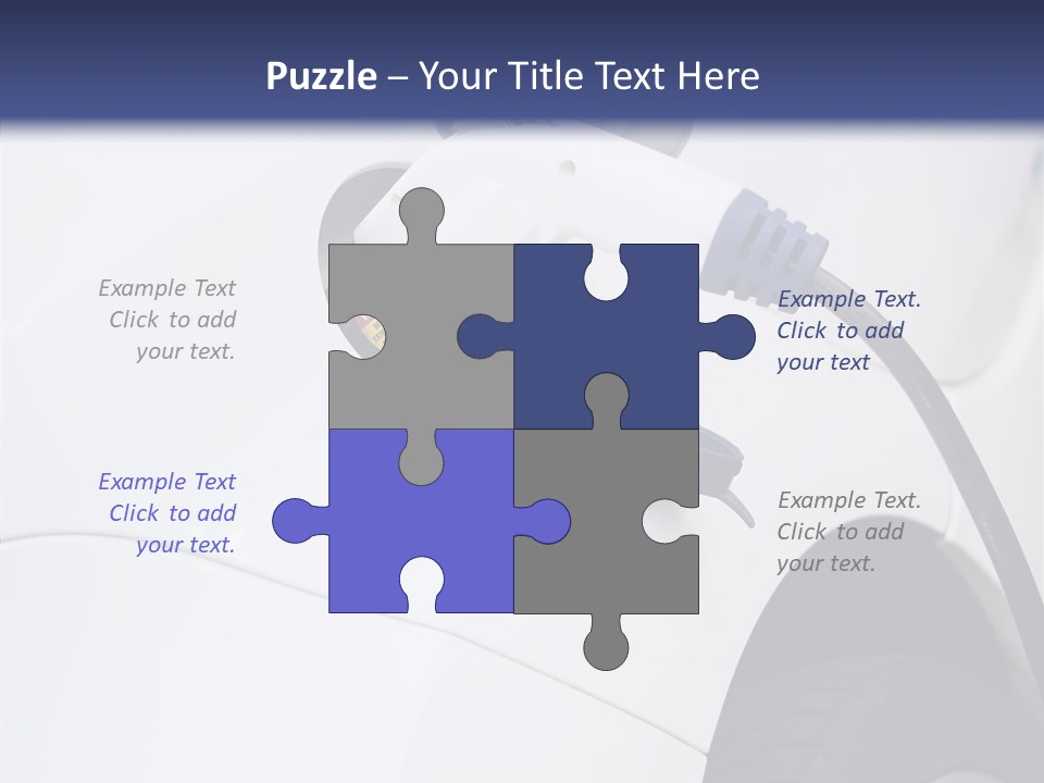 Electric Plug Automobile Sustainable PowerPoint Template