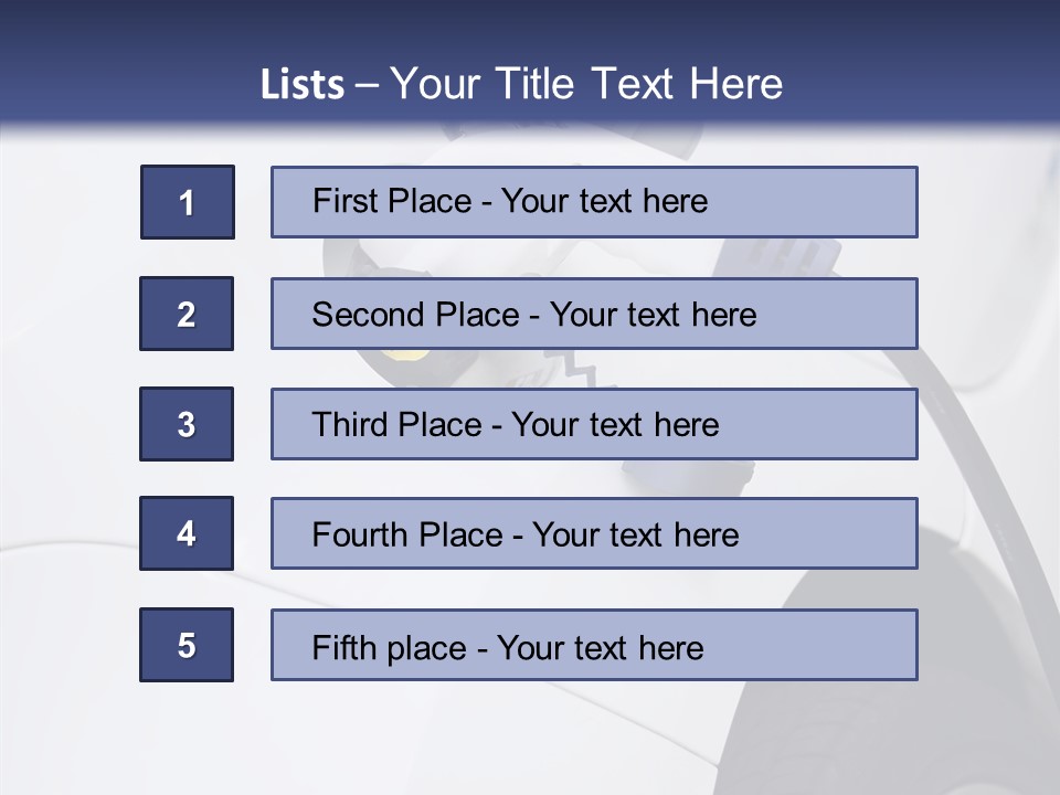 Electric Plug Automobile Sustainable PowerPoint Template