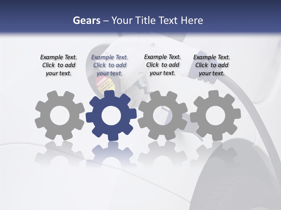 Electric Plug Automobile Sustainable PowerPoint Template