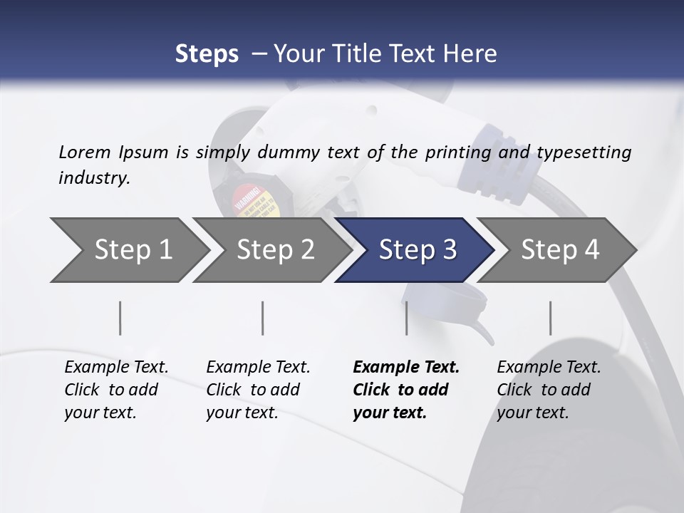 Electric Plug Automobile Sustainable PowerPoint Template