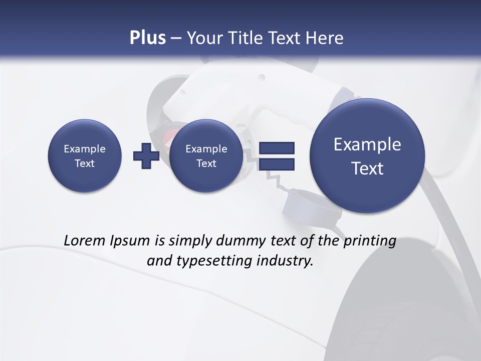 Electric Plug Automobile Sustainable PowerPoint Template