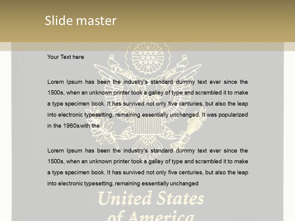 Travel America Immigration PowerPoint Template