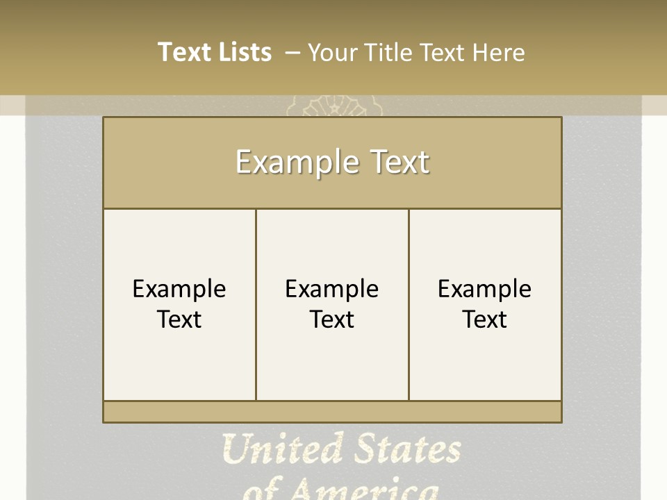 Travel America Immigration PowerPoint Template