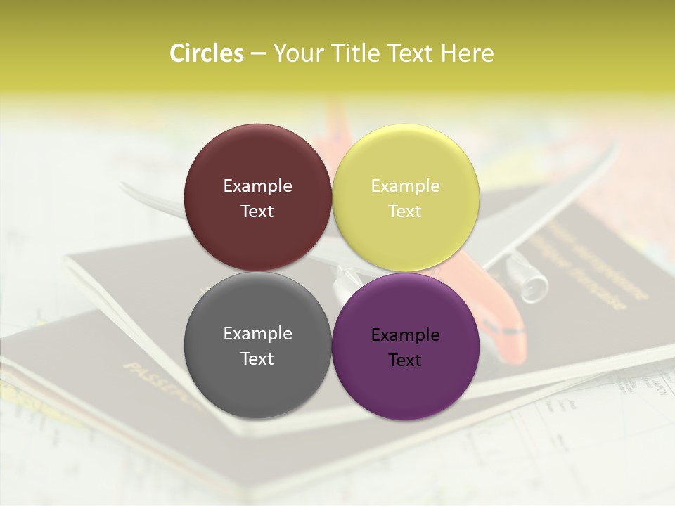 Leisure Identity Luggage PowerPoint Template