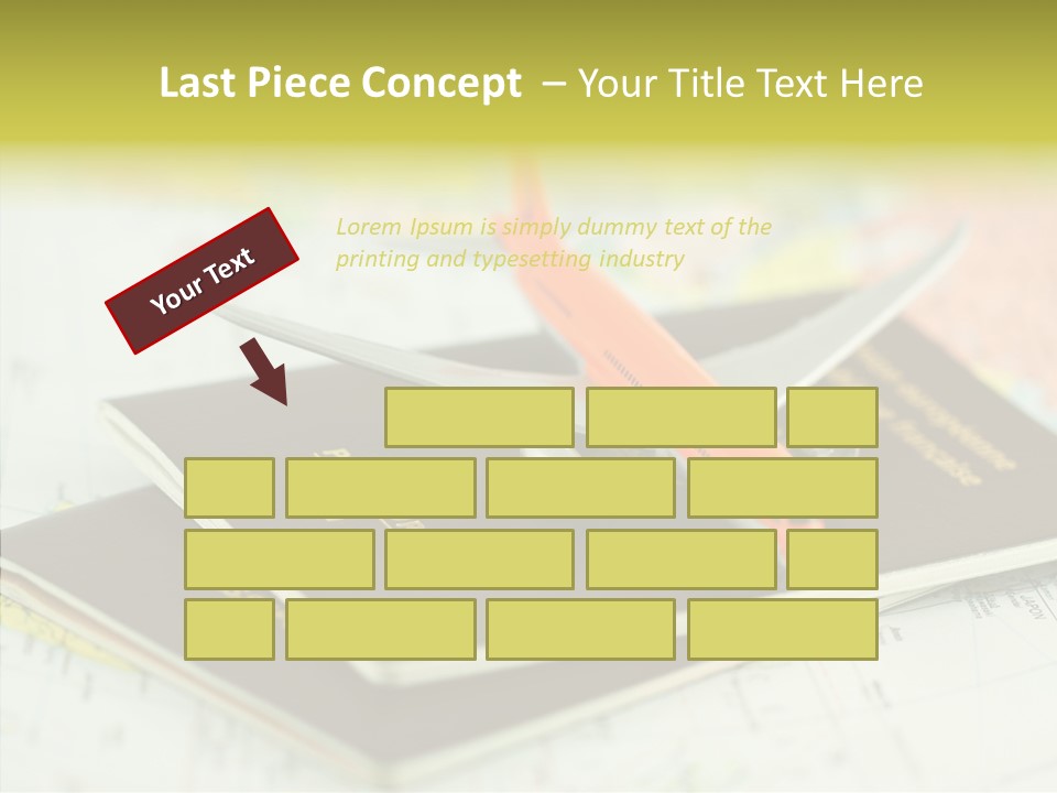 Leisure Identity Luggage PowerPoint Template