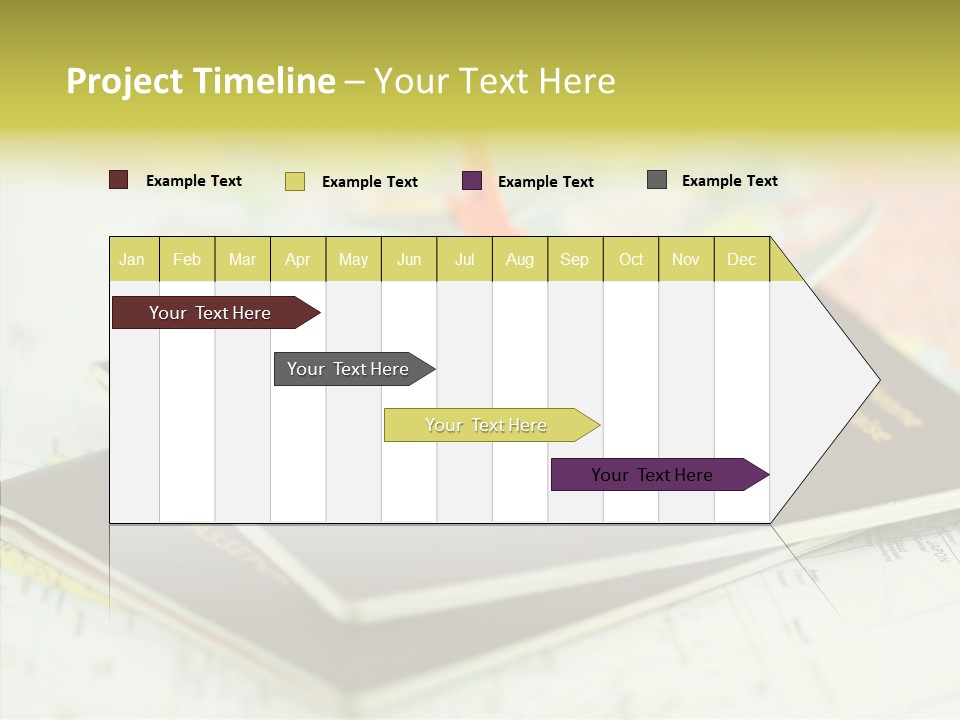 Leisure Identity Luggage PowerPoint Template