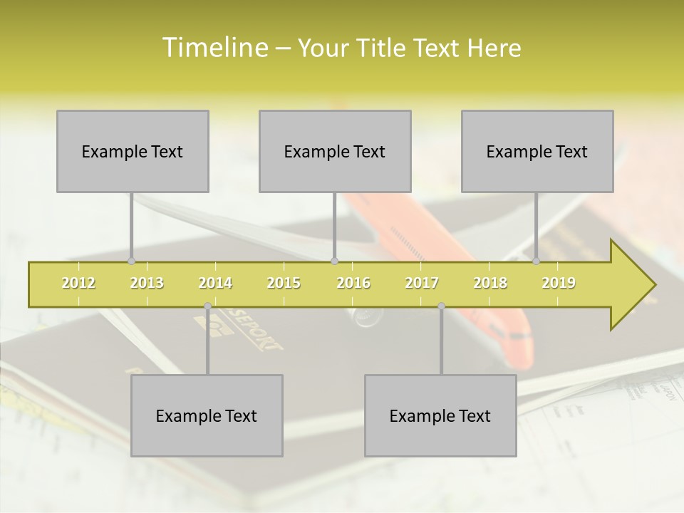 Leisure Identity Luggage PowerPoint Template