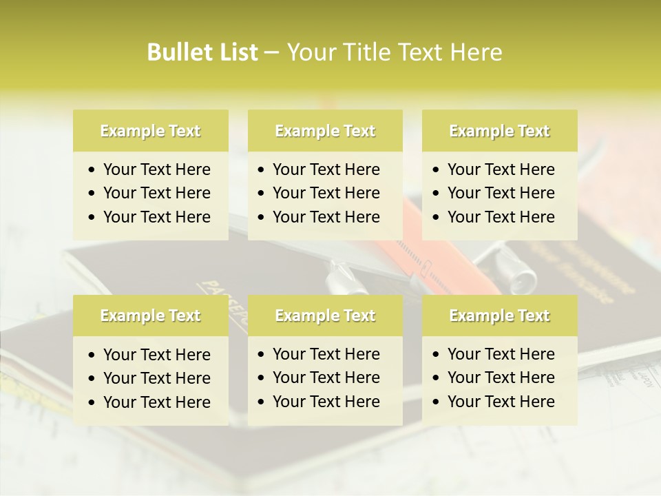 Leisure Identity Luggage PowerPoint Template