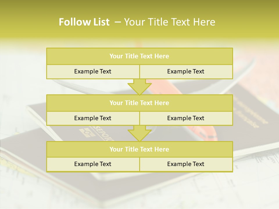 Leisure Identity Luggage PowerPoint Template