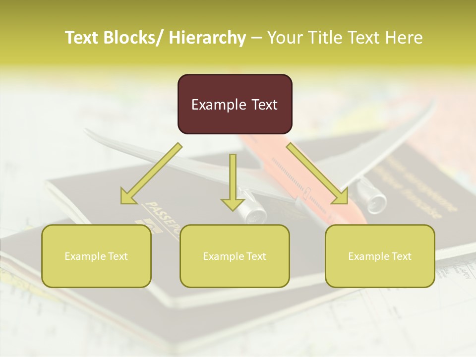 Leisure Identity Luggage PowerPoint Template