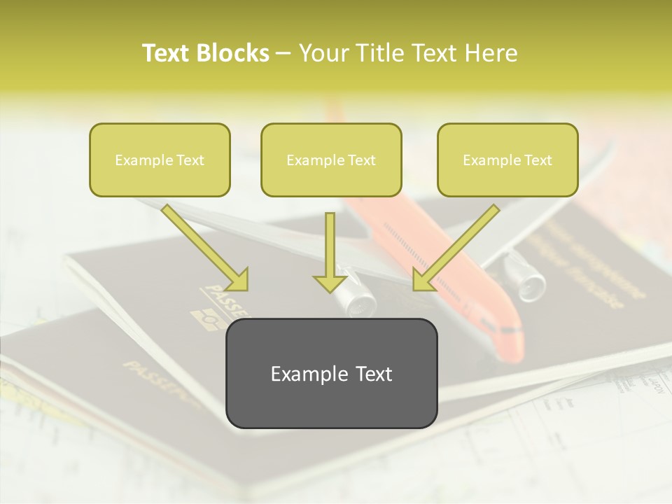 Leisure Identity Luggage PowerPoint Template
