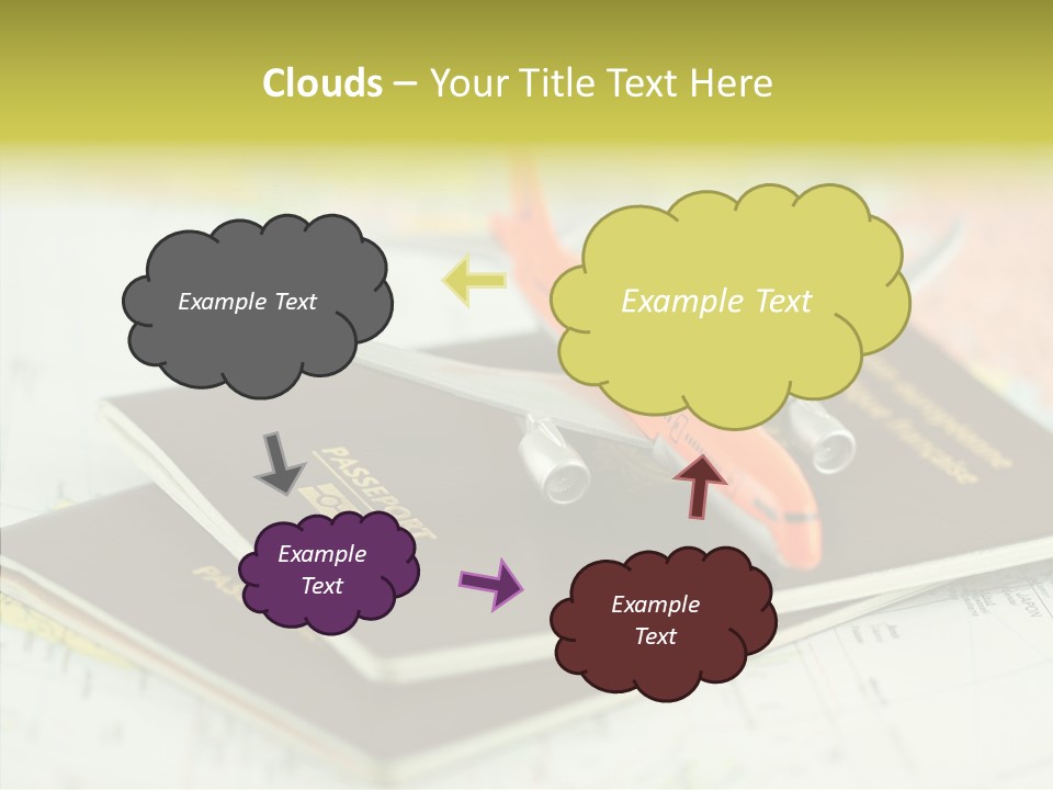 Leisure Identity Luggage PowerPoint Template
