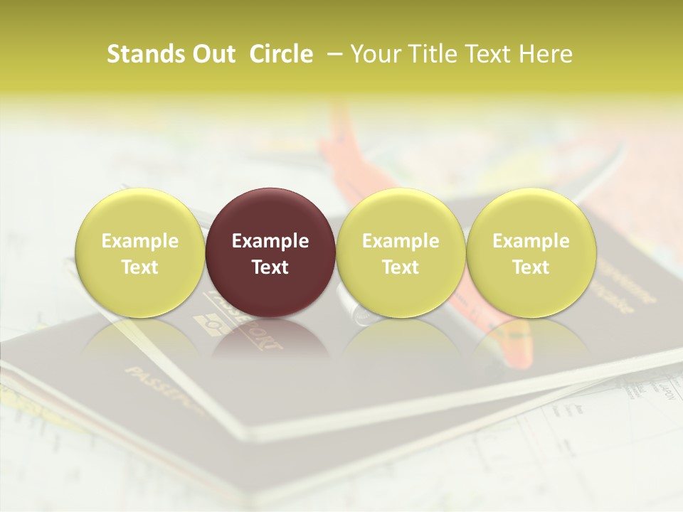 Leisure Identity Luggage PowerPoint Template