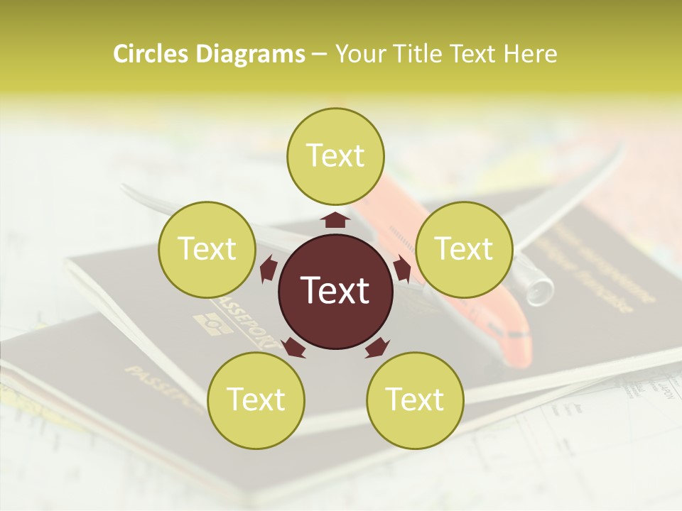 Leisure Identity Luggage PowerPoint Template