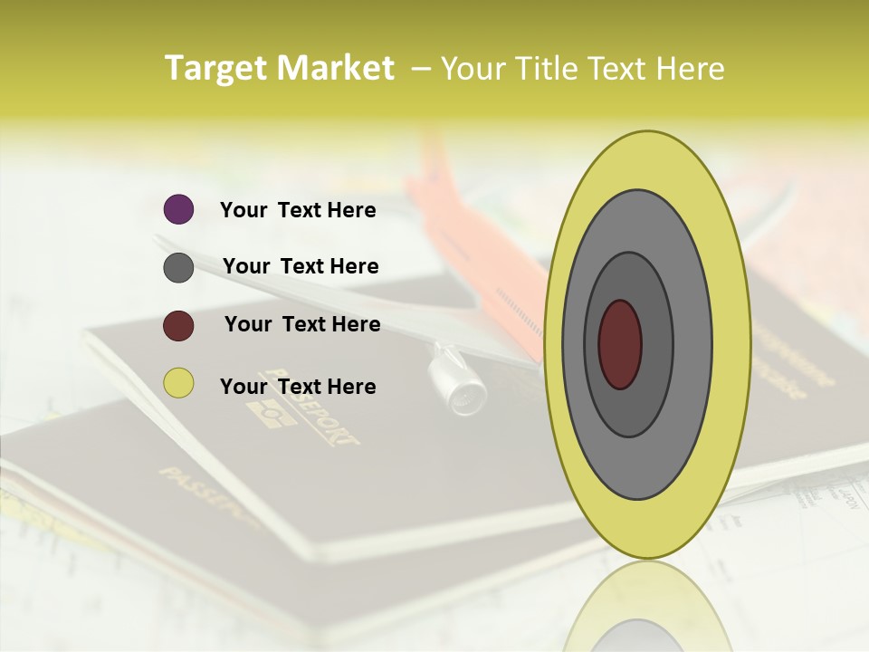 Leisure Identity Luggage PowerPoint Template