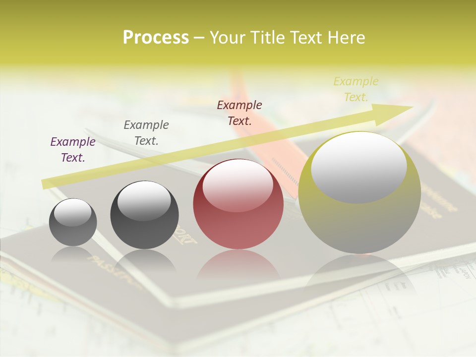 Leisure Identity Luggage PowerPoint Template