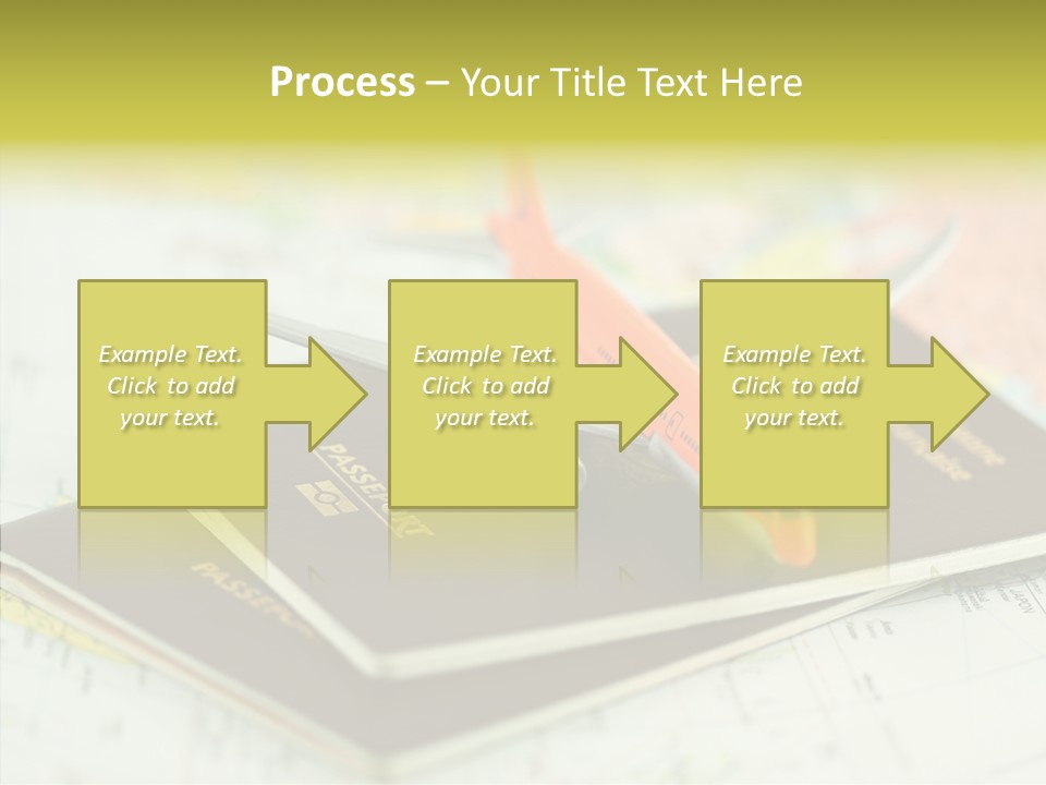 Leisure Identity Luggage PowerPoint Template