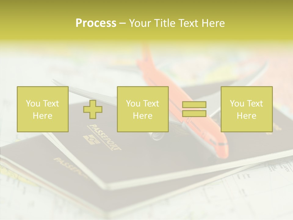 Leisure Identity Luggage PowerPoint Template