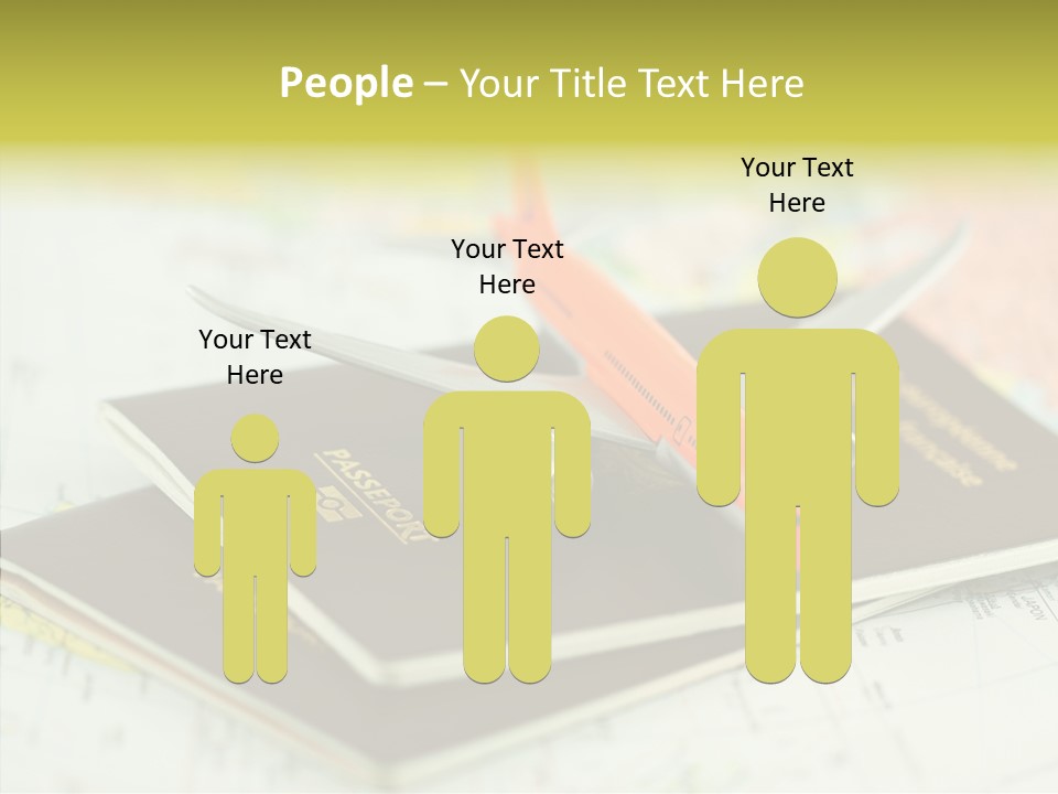 Leisure Identity Luggage PowerPoint Template