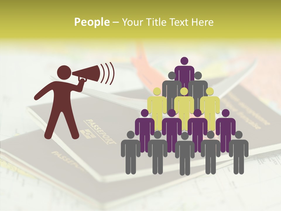 Leisure Identity Luggage PowerPoint Template