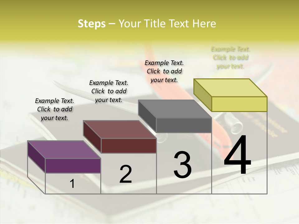 Leisure Identity Luggage PowerPoint Template