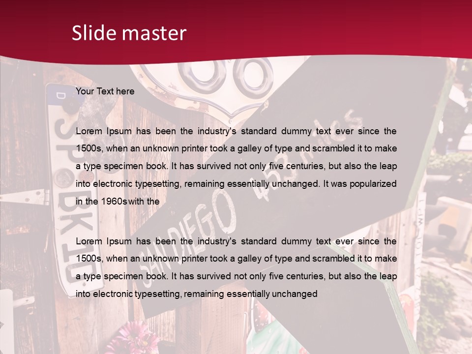 San Diego Town Ghost PowerPoint Template