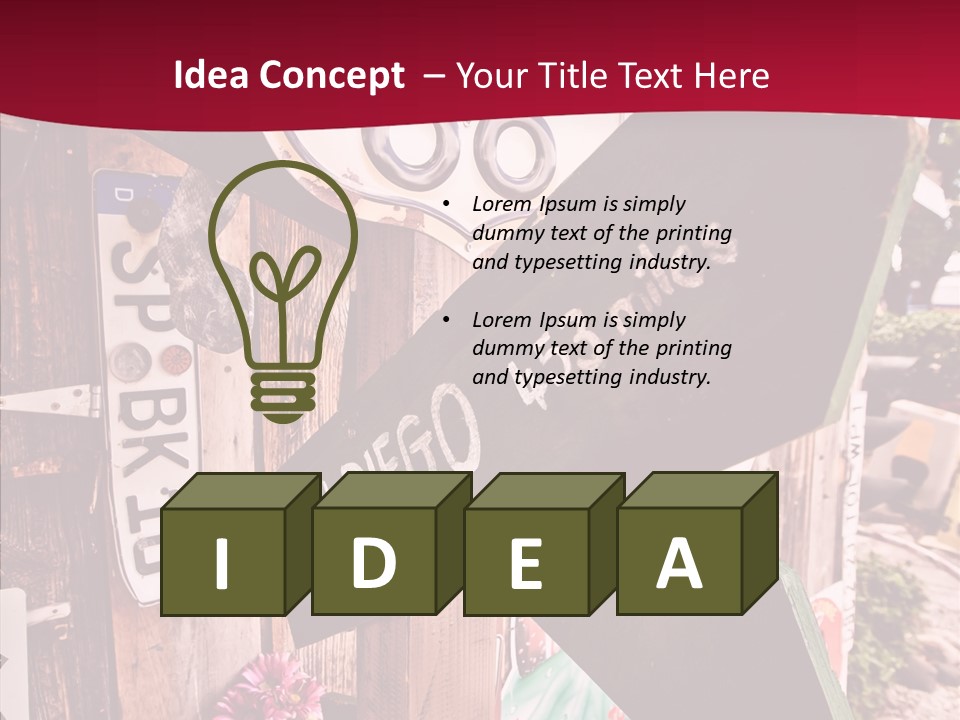 San Diego Town Ghost PowerPoint Template