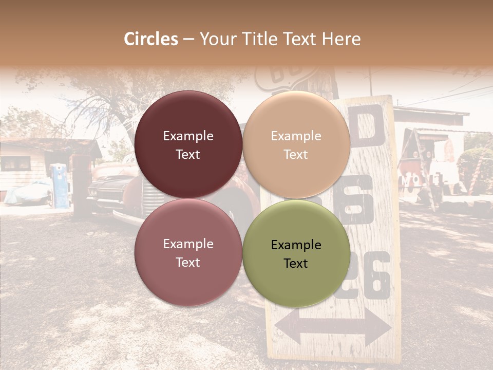 Route Station Petrol PowerPoint Template