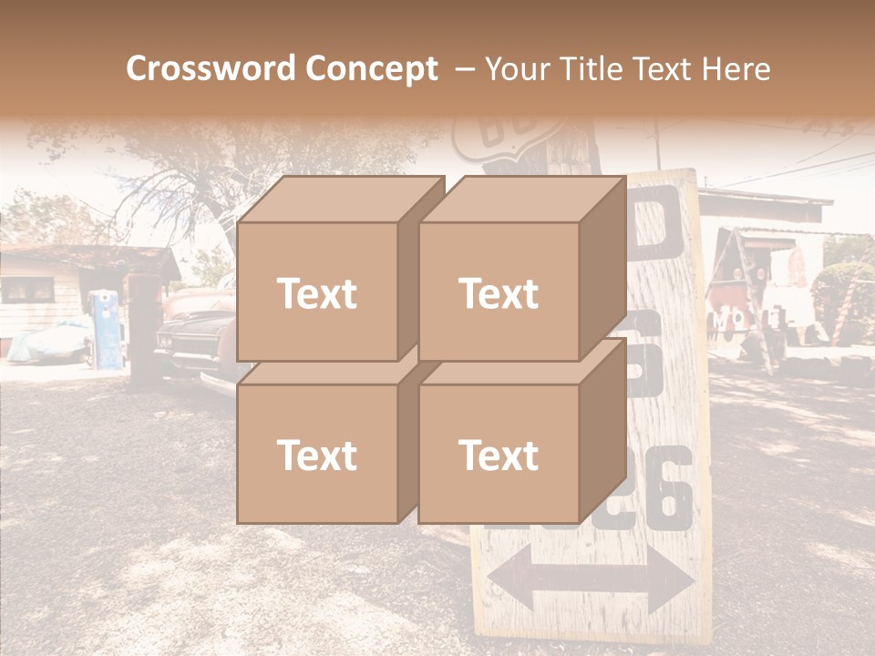 Route Station Petrol PowerPoint Template