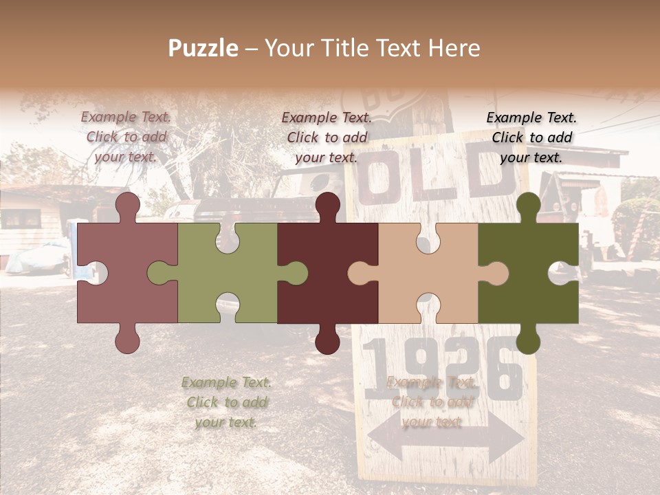 Route Station Petrol PowerPoint Template