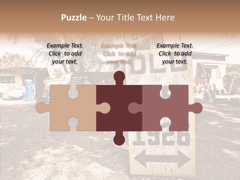 Route Station Petrol PowerPoint Template