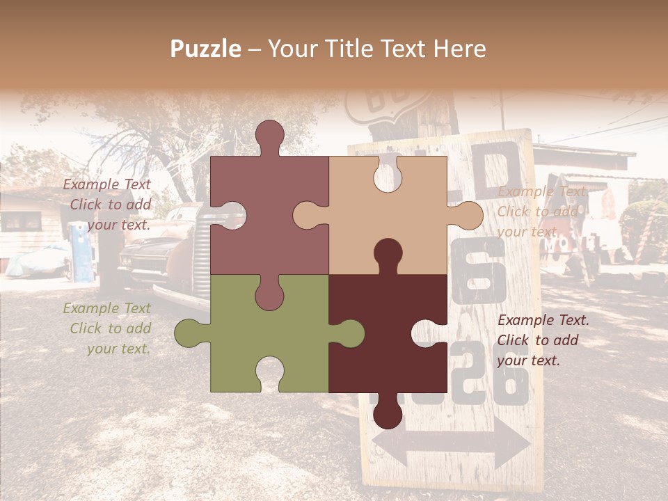 Route Station Petrol PowerPoint Template