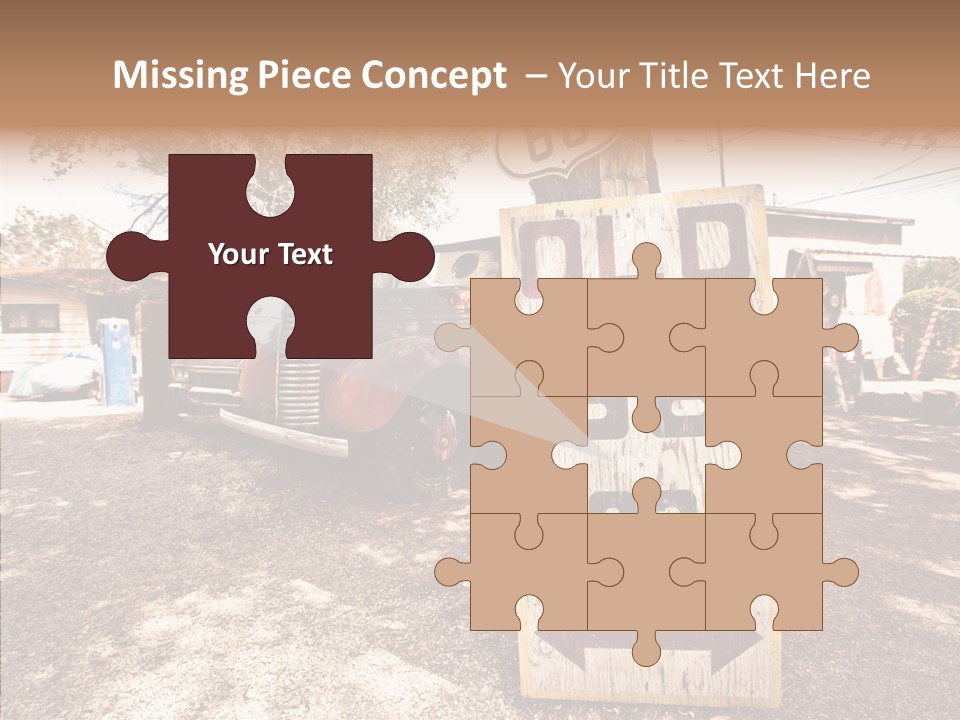 Route Station Petrol PowerPoint Template