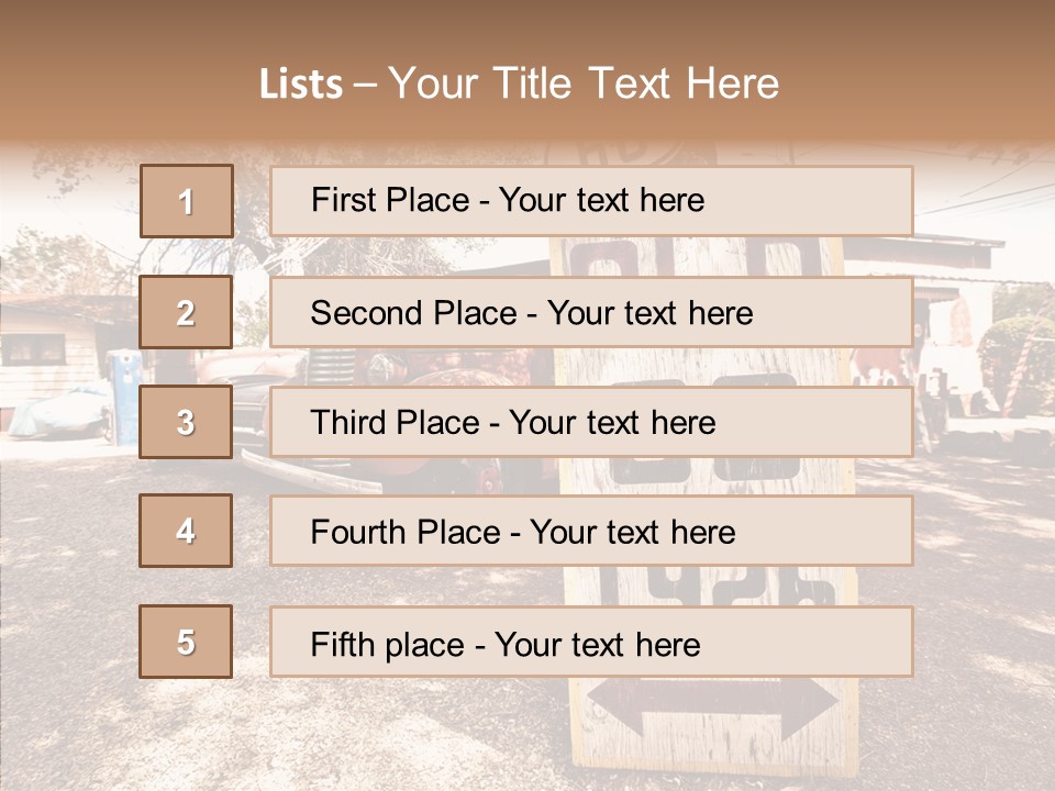 Route Station Petrol PowerPoint Template