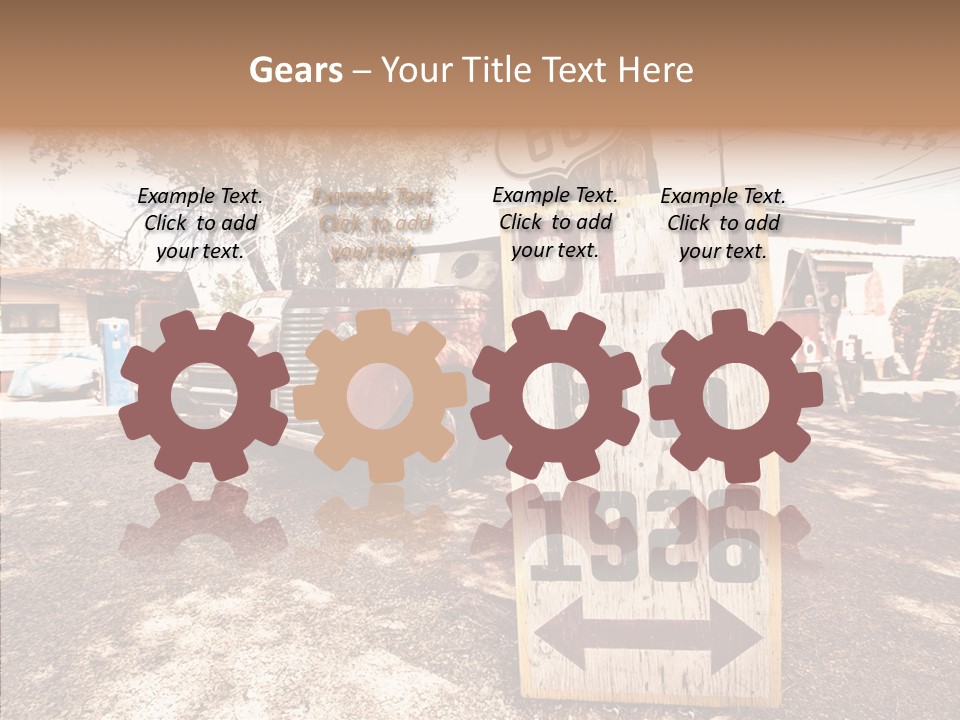 Route Station Petrol PowerPoint Template