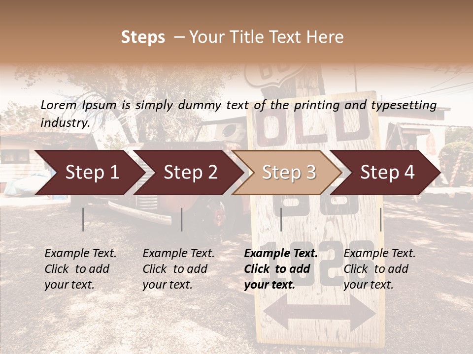 Route Station Petrol PowerPoint Template