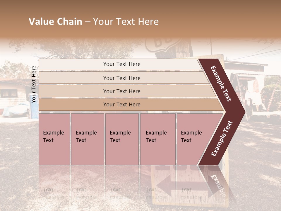 Route Station Petrol PowerPoint Template