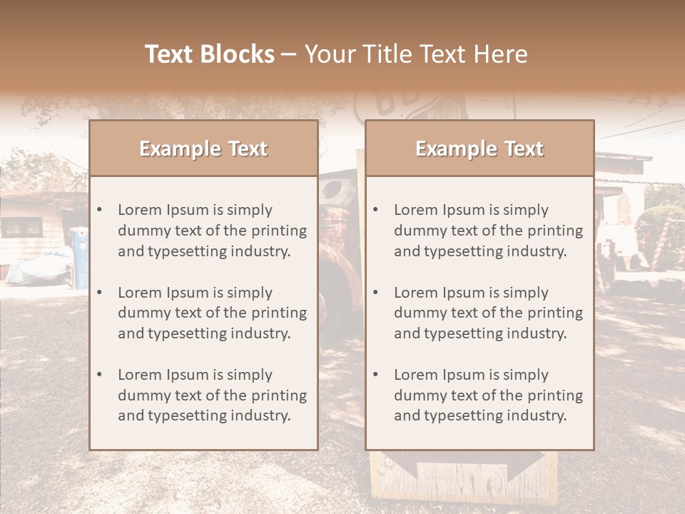 Route Station Petrol PowerPoint Template