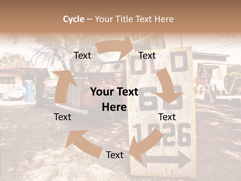 Route Station Petrol PowerPoint Template